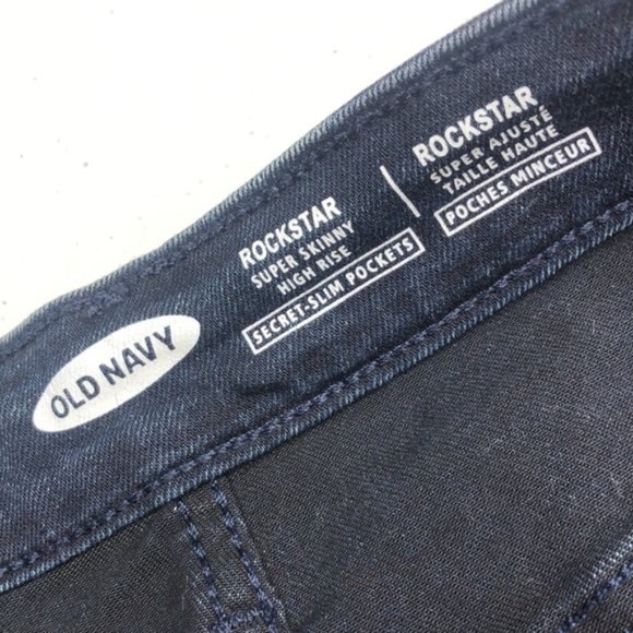 LIKE NEW OLD NAVY ROCKSTAR SKINNY HIGH RISE JEANS 8/29x29 😎 - Picture 2 of 11